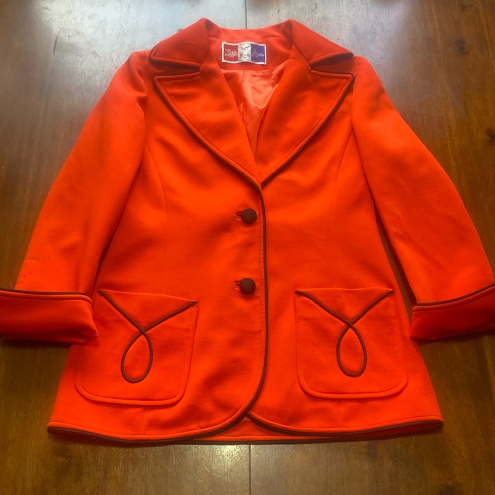 Vintage Lilli Knit Ann Red Jacket